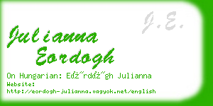 julianna eordogh business card